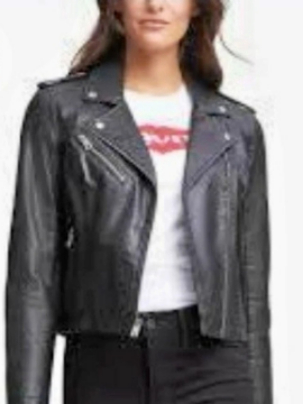 Levi's Faux Leather Moto Jacket Women's Black